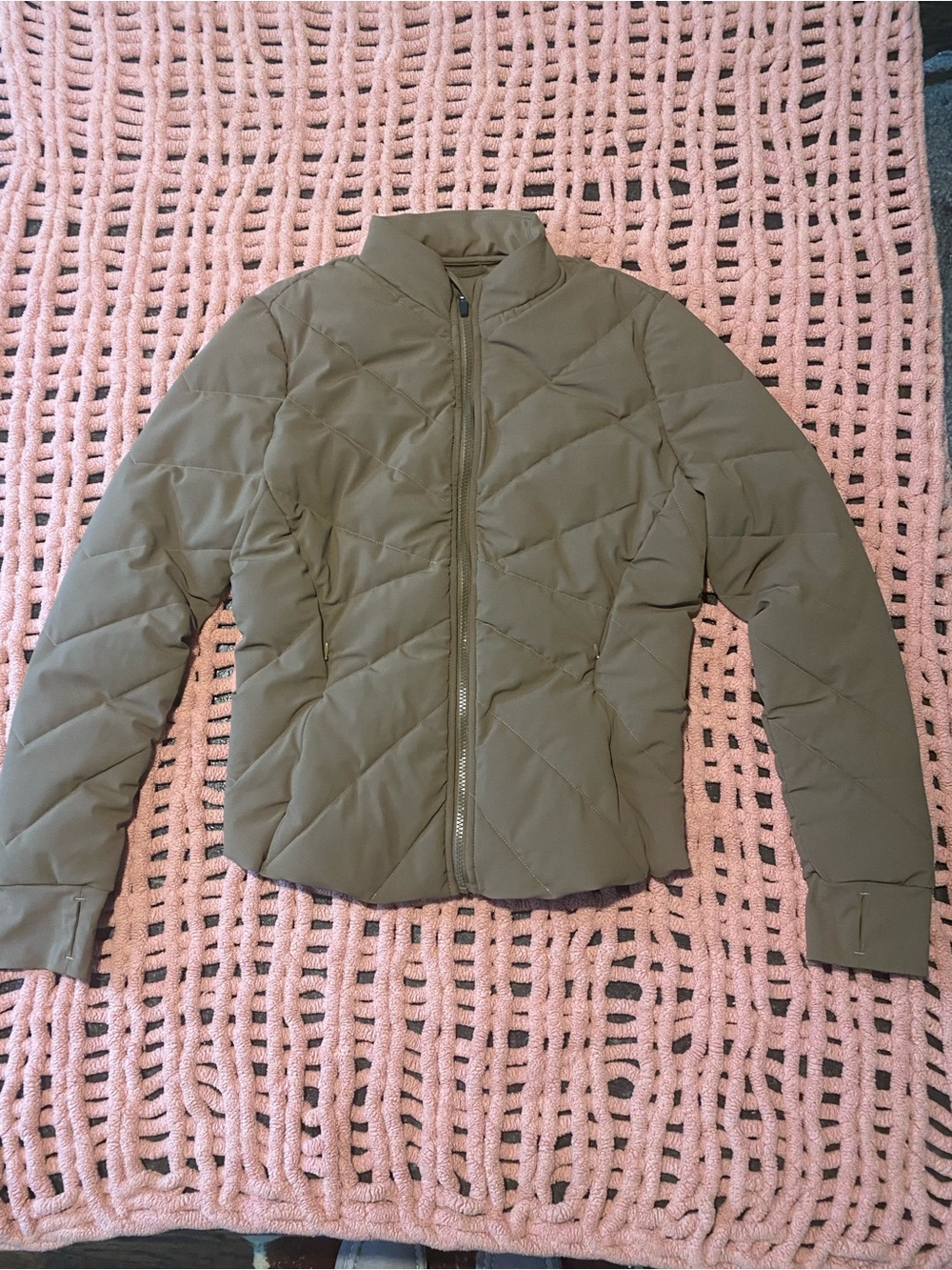 HALARA Brown/Tan Quilted Puffer Jacket